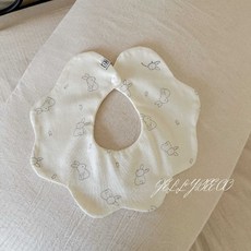 DFMEI 寶寶圍兜嬰兒花瓣口水巾新生兒圍嘴A類棉春夏薄款0-1-2歲