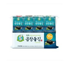 지도표성경 녹차 곱창돌김, 4g, 16개