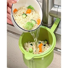 모아모두 걸이형싱크대거름망 싱크대건조대, 옐로우