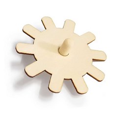 22 합판 나무팽이 태양 팽이만들기세트, 열개입x1봉