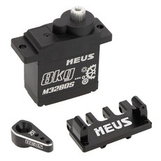 MEUS Racing Cored SCX24 스티어링 서보 마운트 및 서보 혼 포함 SCX24 1/24 RC 크롤러 업그레이드 부품용 (M3280S), MEUS Racing Cored SCX24 스티어링 서