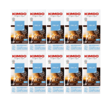 킴보 네스프레소 전용 디카페인 캡슐커피 100개 / 코스트코 이탈리아 고급 에스프레소 가성비 커피 홈까페, 5.5g, 10개입