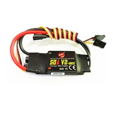 ZMR 브러시리스 ESC 40A 50A 80A 100A V2 드론 2-4S 속도 컨트롤러(RC 쿼드콥터 헬리콥터용 BEC/UBEC 포함), 02 50A