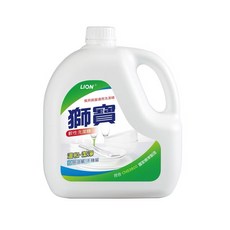 LION 獅寶 碗盤餐具洗潔精 溫和洗淨 去油不殘留, 4套, 4L