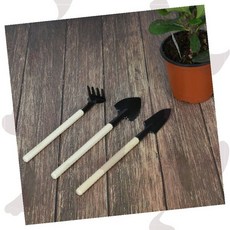 원예도구 세트 화분 분갈이 모종삽 갈퀴 목손잡이 베란다 가드닝, 1개