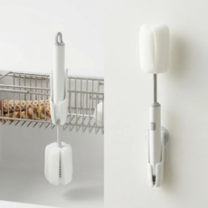 InLoop 걸이포함 텀블러 브러쉬 병 세척솔, 1개, 화이트