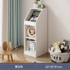 거실 책장 원목 책꽂이 전면 월넛 매거진 낮은 3x30x9CM 디스플레이, 1개, C. 모델 펄화이트 3x30x9CMMedium