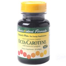 NaturesPlus 天然佳 八種-胡蘿蔔素 葉黃素與茄紅素軟膠囊, 30入, 1個