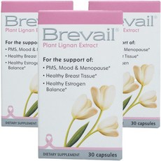 Barleans Brevail木酚素萃取膠囊, 30顆, 3罐