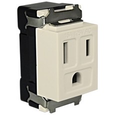 中一電工 JYE 彩色埋入式插座JY-1001S 附接地 牙色