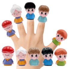 토이머스 소프트 손가락 인형 시리즈B 가족 5종 세트