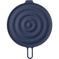 치타쇼 실리콘 듀얼 멀티 뚜껑 네이비 색상 (18cm~30cm 멀티커버), 1개, 32cm
