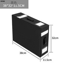 DFMEI 亞馬遜牀單收納盒防塵臥室衣櫃整理居家衣物衣服收納箱四件套收納, 1個, 黑色單個裝
