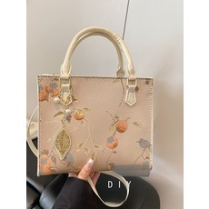 DIY 가방 패키지 손바느질 재료 키트 여성 토트백 선물용 핸드메이드 수제 가방 만들기 키트, 디자인 4 DIY 재료 패키지, 1개