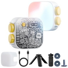 PHOTOOLEX Tofu Light 迷你RGB全彩補光燈, 白色, 保固7天