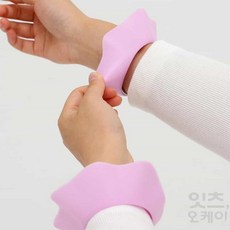 firstok 실리콘 세안 손목밴드 2P 세안용밴드, 그레이 (대)