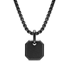 데이비드율만 티타늄 팔각형 애뮬릿 펜던트