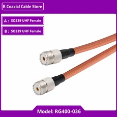 SO239 UHF 암 잭 90 도-PL259 수 플러그 커넥터 RF 동축 RG400 이중 차폐 케이블 피그테일 점퍼 어댑터, 04 8M, 04 RP SMA M to BNC M