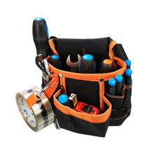 臺灣熱銷 多功能電工腰包工具腰包工具包維修包 多功能多口袋大容量掛包, 1個, 桔色*-*-*-*600D+牛津布*-*