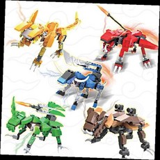 로봇 조립 블록 변신 메카 피규어 창의 교육 완구, 14935-1고스트드래곤, 1개