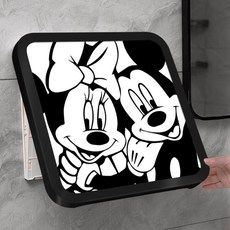 제이에스리빙 접이식 무타공 화장실 수납장 욕실 옷 보관함, 귀여운미키&미니, 1개