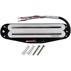 OriPure Hot Dual Rail 픽업 Alnico5 싱글 코일 사이즈 험버커 12 13K 저항 ST SQ 스타일 일렉트릭 기타용 풀 블랙 2340070, White 10-11K