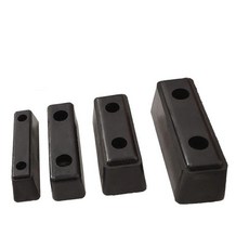 트럭 범퍼 가드패드 화물차 고무블록 충격완충 도킹패드 하드타입, 길이 20.5cm 충격 방지 블록 나사2개포함