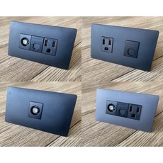 Panasonic ADVANCE 網路插座 電視插座 電話插座 弱電插座, 1個, 霧黑色蓋板/霧黑色插座,單電視末端*1