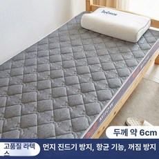 돌침대용 토퍼 바닥 돌침대 접이식 메모리폼 이불 두께, 1cm, 고양이 에너제틱 그레이 A등급 6cm