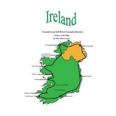 (영문도서) Ireland Coastal Loop Self-Drive Example Itinerary Paperback, Booksurge Publishing, English, 9781419690976