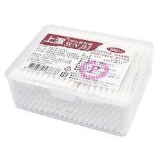 上潔 雙頭棉花棒 盒裝 PP軸 台灣製 清潔化妝棉棒, 1套, 200個裝