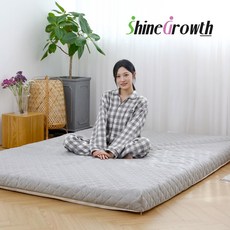 샤인그로스 (항균/생활방수/신출시이벤트) 9존 토퍼 매트리스 국내산100%, 7cm, 그레이