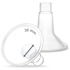 Maymom Widemouth 커넥터 2피스 Spectra S1 Spectra S2 펌프와 호환 Medela PersonalFit 쉴드 Pumpin Pal Shield L, 30mm 쉴드
