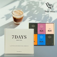 블랙빈스 드립백 선물세트 핸드드립 커피, 6박스, 7개입, 10g