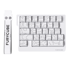 FURYCUBE M30HE 마그네틱축 원핸드 키보드 30키 고성능 8k 래피드 트리거 자석축 게이밍 키보드 기계식 e-sports 유선 LED 커스텀 등고선, 마그네틱축(자석축)