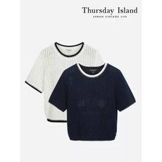 써스데이아일랜드Thursday Island 스카시 하프슬리브 풀오버T242MSW131W 1085555