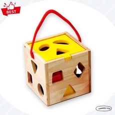 우토토이즈 모양 맞추기 집 원목 도형 끼우기 지능 발달 완구 픽앤코401