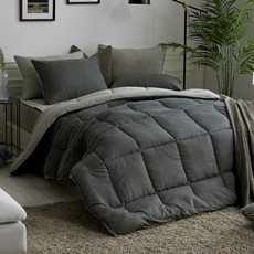 素色絎縫四季寢具組, Charcoal