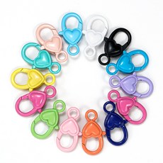 리브온 컬러 키링 고리 세트 10컬러 키링 만들기 DIY 키링 부자재, 10개, 혼합 색상