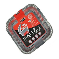 은박 브래나 일회용 사각 직화냄비(대)