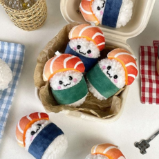 귀여운 연어초밥 인형 포인트 가방키링 인형키링