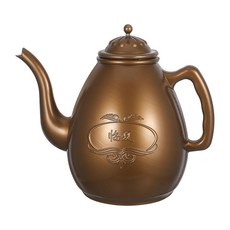 VALICLUD 두꺼운 터키식 찻주전자 스캘드 플라스틱 소형 찻주전자 뜨거운 음료 및 수프용 빈티지 손잡이 디자인과 휴식 및 휴식을 위한 내열성 주전자