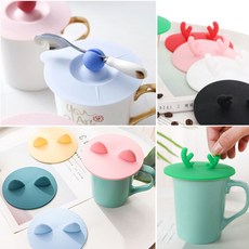 실리콘 컵뚜껑 덮개 동그리컵덮개, 동그리컵덮개-핑크