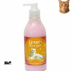 고양이 린스 겸용 샴푸 고양이바디워시 고양이비듬샴푸 고양이샴푸, 520g