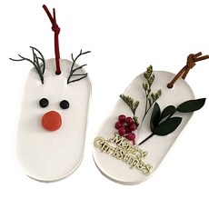 DIY 크리스마스 석고방향제 만들기 키트 (2개 제작)