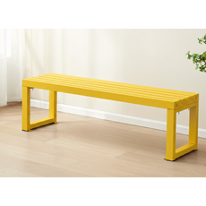 비비드 컬러 벤치 카페 매장 대기의자 150cm, 옐로우