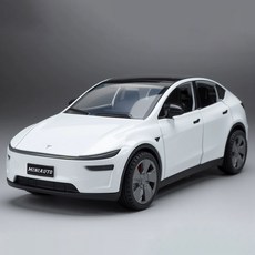 TESLA 테슬라 전기차 Model Y 주니퍼 1대32 1:32 자동차 미니카 모형 다이캐스트 꿈꾸는다락방, 화이트