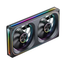 JONSBO 雙風扇散熱器，高效靜音，適用多種機殼，電腦散熱首選, 黑, 1個, ZA-240BR