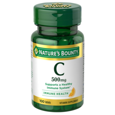 NATURE'S BOUNTY C-500維他命C錠 500mg, 1瓶, 100顆