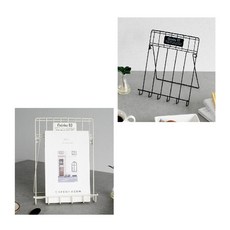 WSMall 퀴진 철제 이젤 - 2color 사진거치대, 블랙(KG8239)